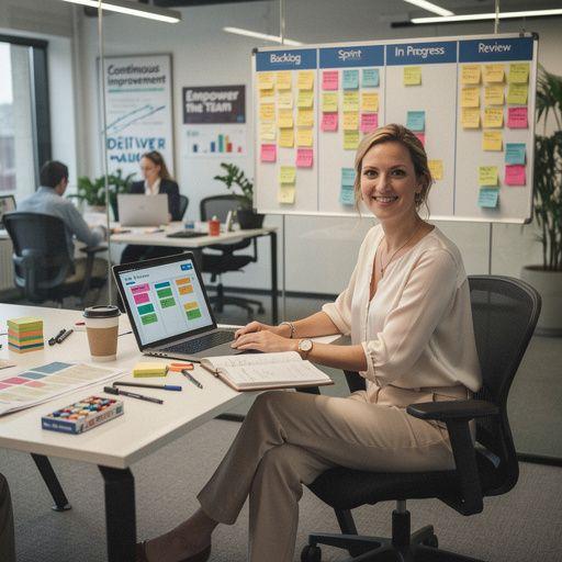 Csapatvezető, aki irányítja a megbeszélést és motiválja a csapatot.